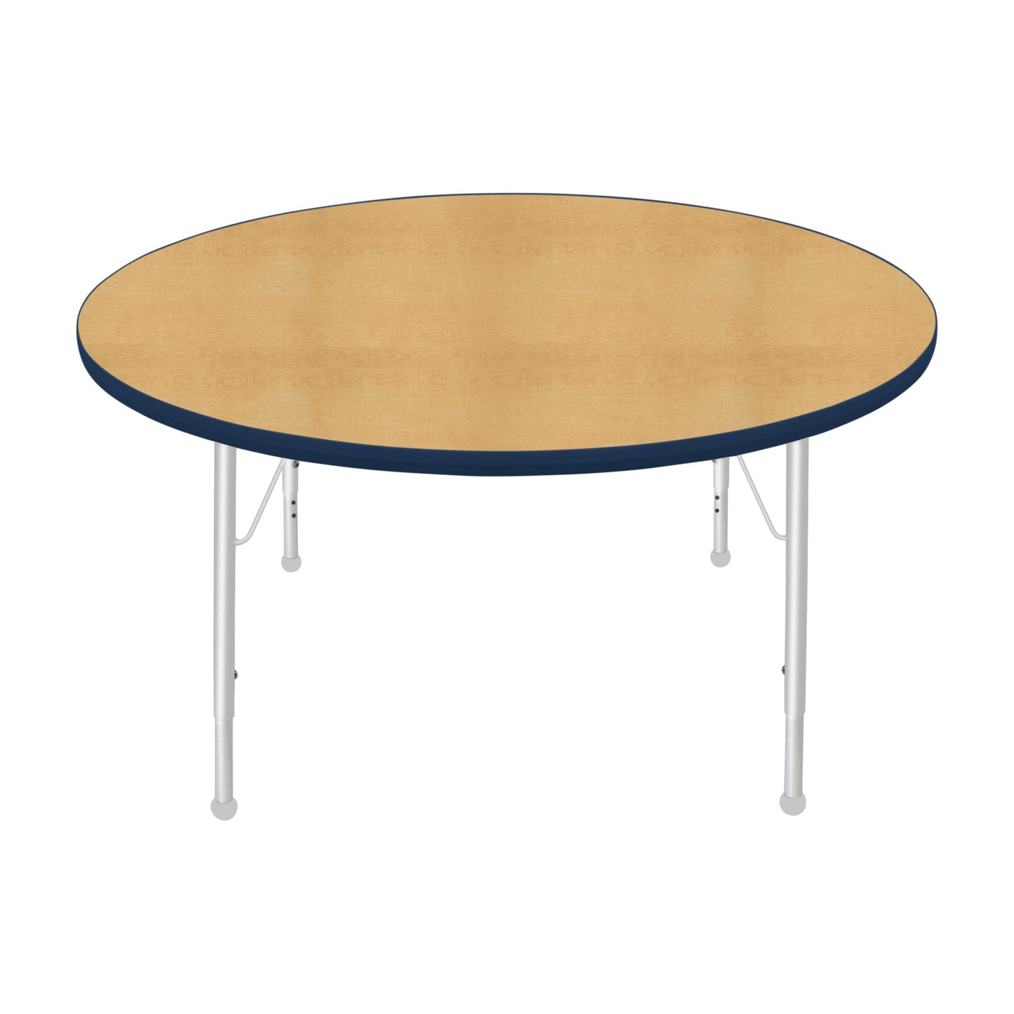 Mahar Creative Colors Round Activity Table Preschool Height Adjustable Legs 48"Dia x 17" - 25"H (MHR-48RNLO)