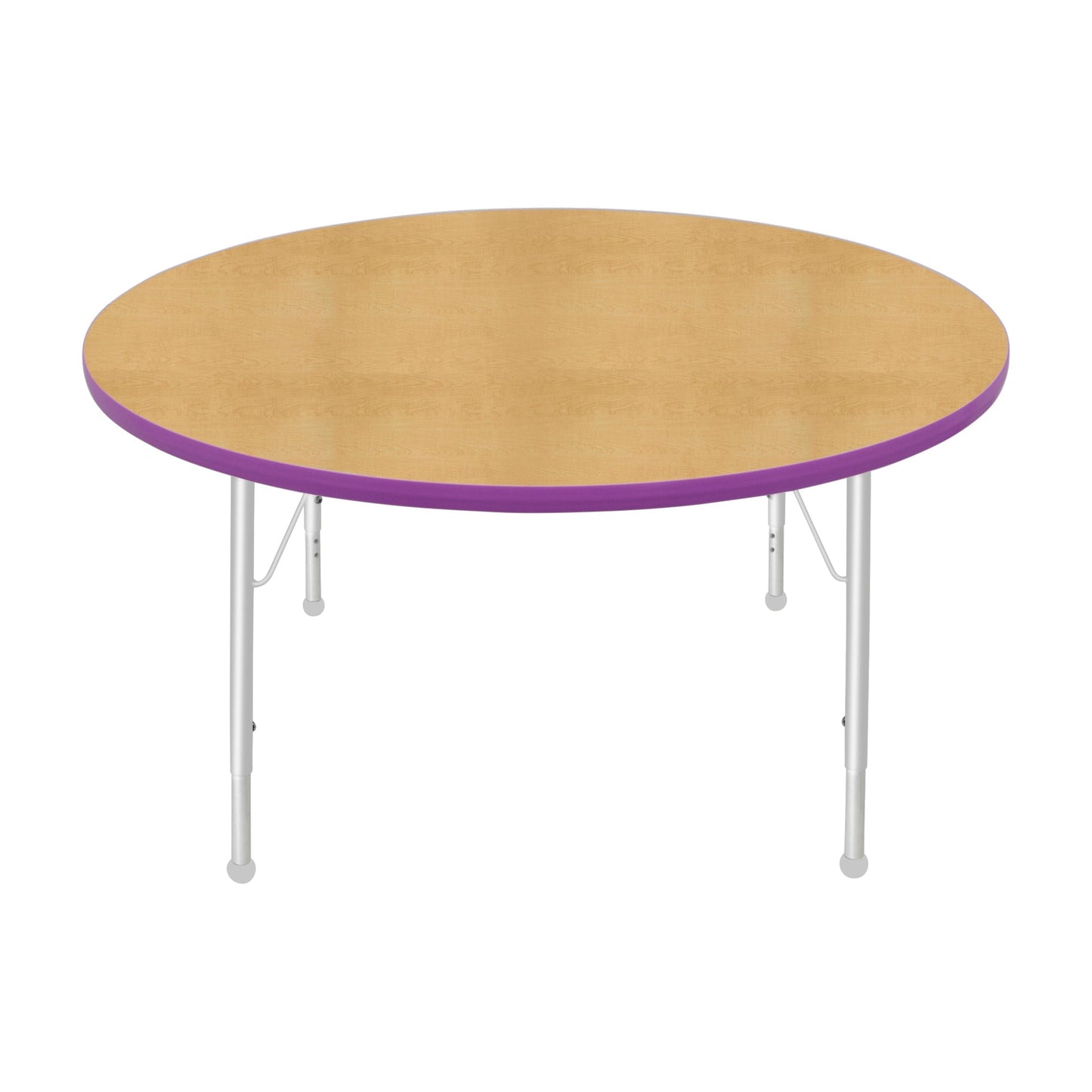 Mahar Creative Colors Round Activity Table Preschool Height Adjustable Legs 48"Dia x 17" - 25"H (MHR-48RNLO)