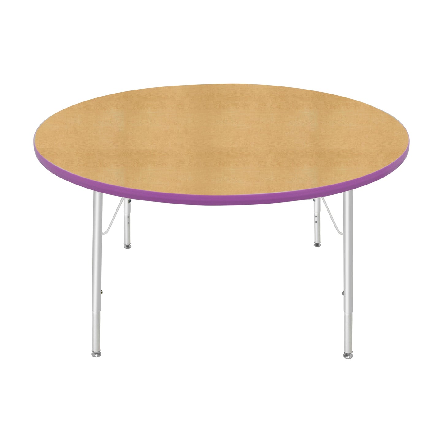Mahar Creative Colors Round Activity Table Preschool Height Adjustable Legs 48"Dia x 17" - 25"H (MHR-48RNLO)