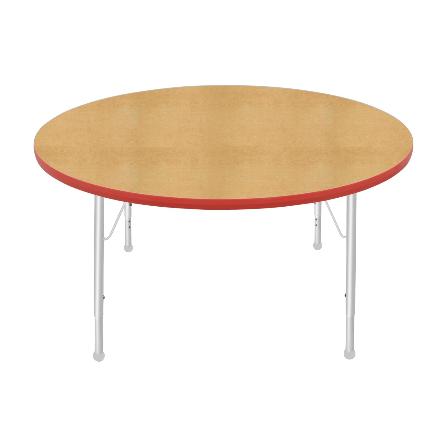 Mahar Creative Colors Round Activity Table Preschool Height Adjustable Legs 48"Dia x 17" - 25"H (MHR-48RNLO)