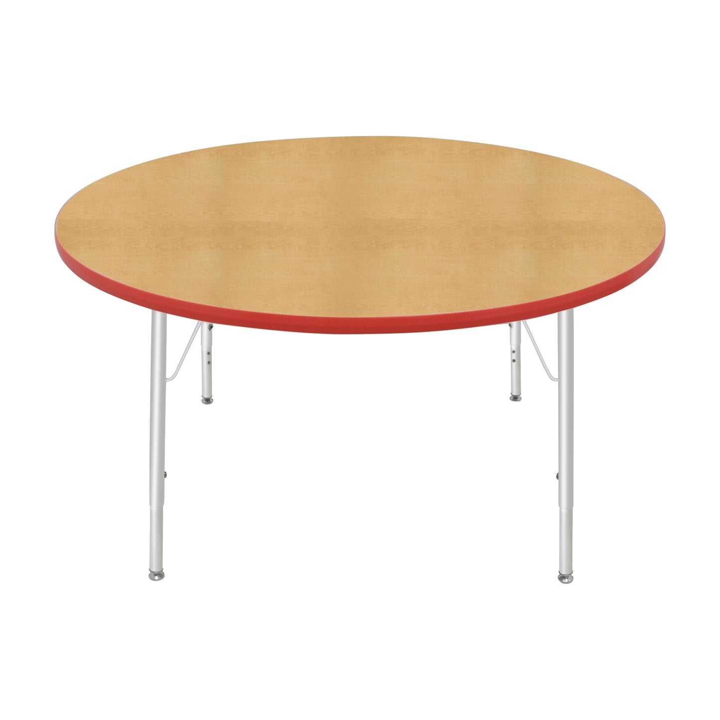 Mahar Creative Colors Round Activity Table Preschool Height Adjustable Legs 48"Dia x 17" - 25"H (MHR-48RNLO)