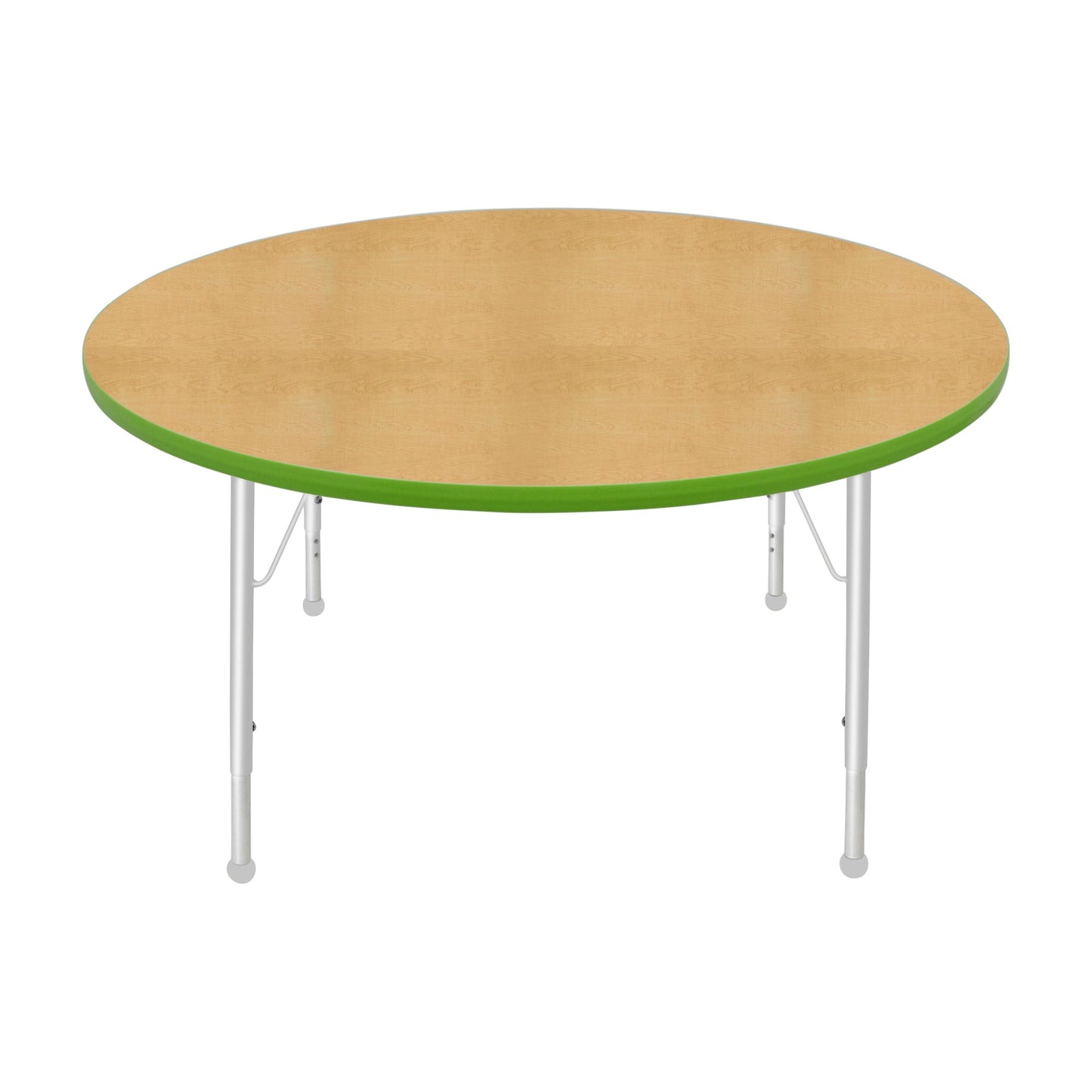 Mahar Creative Colors Round Activity Table Preschool Height Adjustable Legs 48"Dia x 17" - 25"H (MHR-48RNLO)