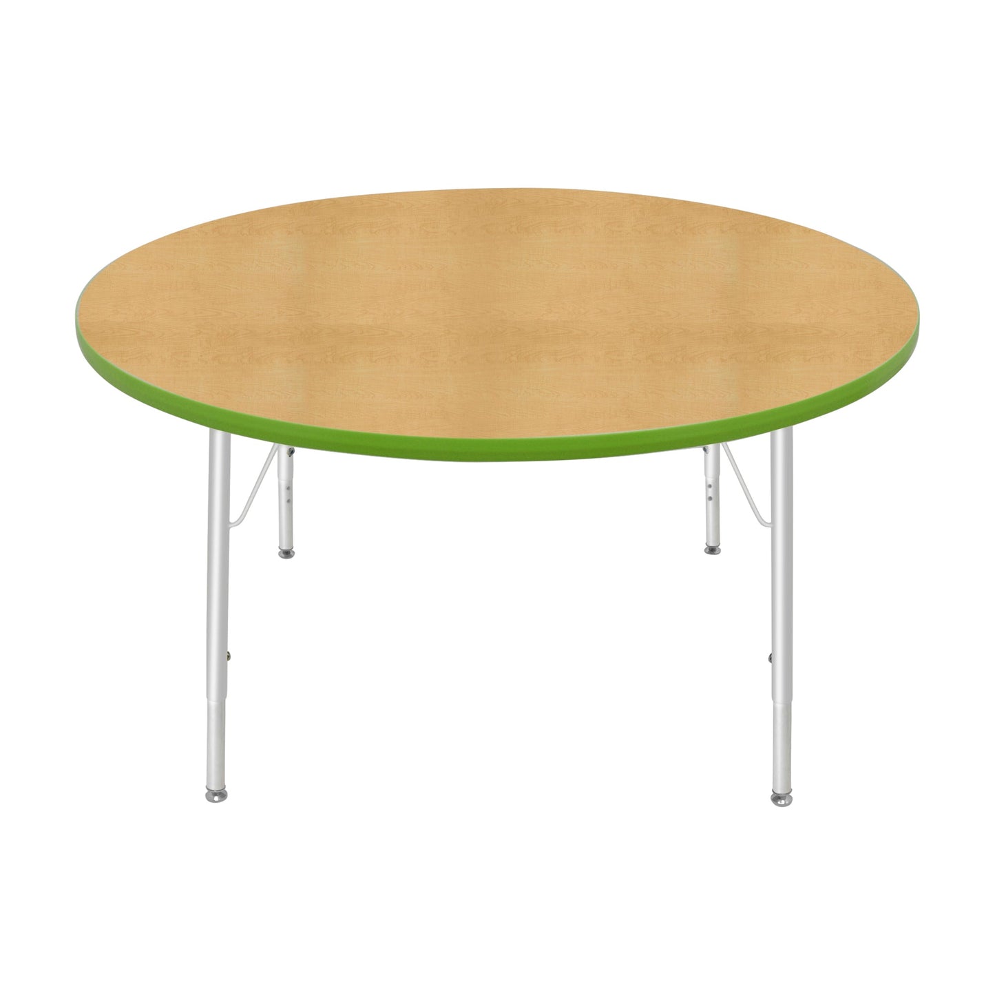 Mahar Creative Colors Round Activity Table Preschool Height Adjustable Legs 48"Dia x 17" - 25"H (MHR-48RNLO)