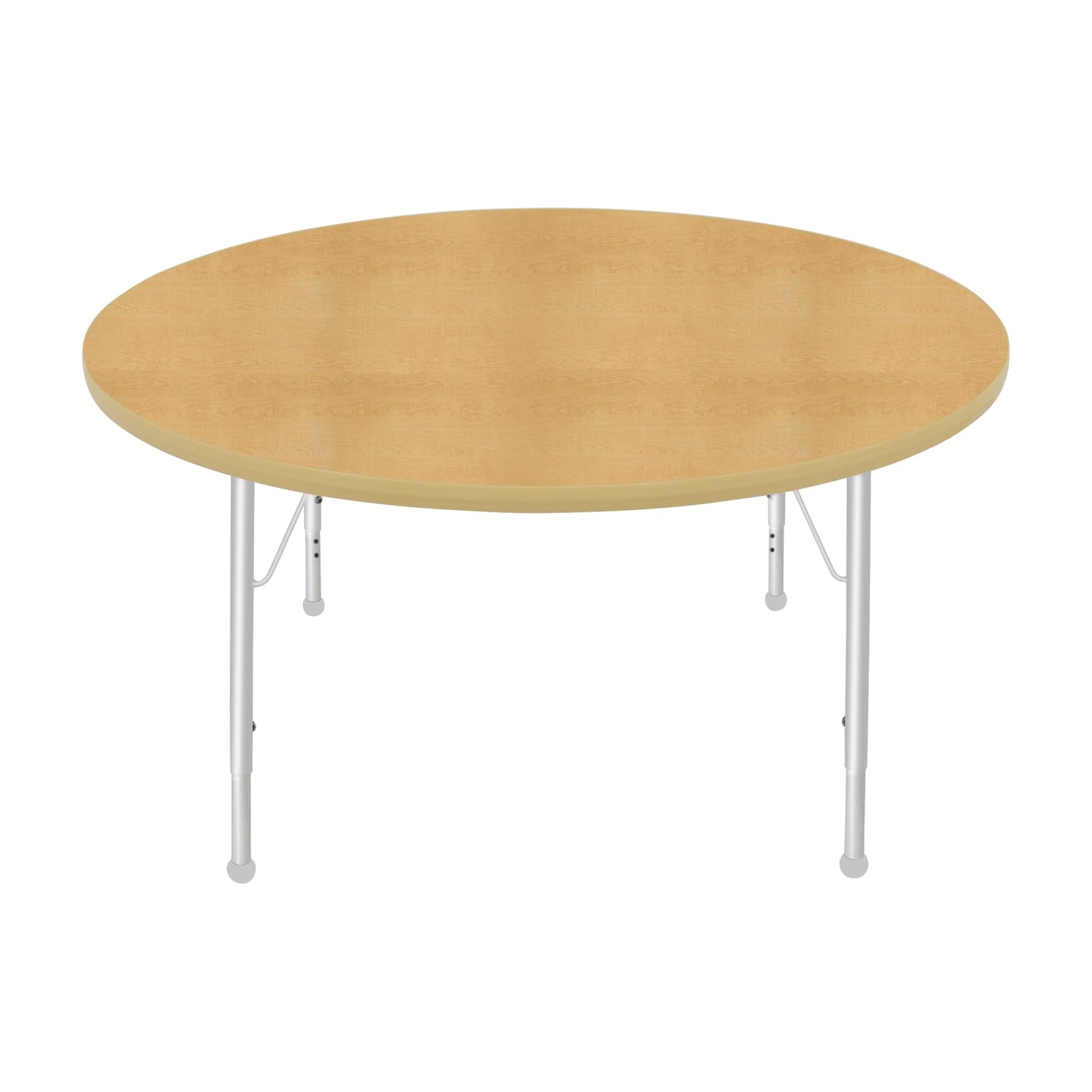 Mahar Creative Colors Round Activity Table Preschool Height Adjustable Legs 48"Dia x 17" - 25"H (MHR-48RNLO)