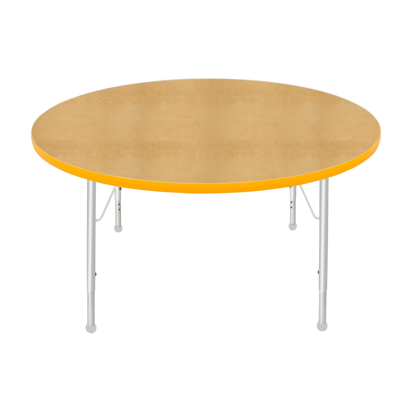 Mahar Creative Colors Round Activity Table Preschool Height Adjustable Legs 48"Dia x 17" - 25"H (MHR-48RNLO)