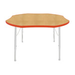 Mahar Creative Colors Shamrock Activity Table Preschool Height Adjustable Legs 48