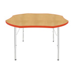 Mahar Creative Colors Shamrock Activity Table Preschool Height Adjustable Legs 48
