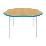 Mahar Creative Colors Shamrock Activity Table Preschool Height Adjustable Legs 48