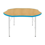 Mahar Creative Colors Shamrock Activity Table Preschool Height Adjustable Legs 48