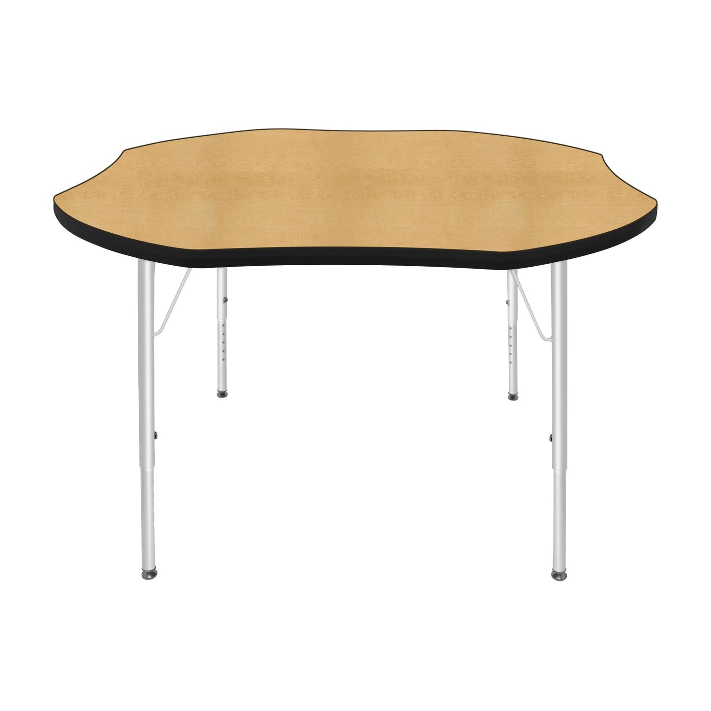 Mahar Creative Colors Shamrock Activity Table Preschool Height Adjustable Legs 48"Dia x 17" - 25"H (MHR-48SRLO)