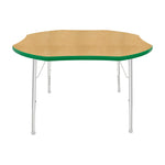 Mahar Creative Colors Shamrock Activity Table Preschool Height Adjustable Legs 48