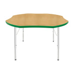 Mahar Creative Colors Shamrock Activity Table Preschool Height Adjustable Legs 48