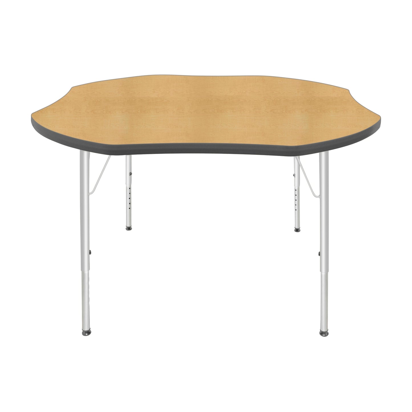 Mahar Creative Colors Shamrock Activity Table Preschool Height Adjustable Legs 48"Dia x 17" - 25"H (MHR-48SRLO)