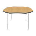 Mahar Creative Colors Shamrock Activity Table Preschool Height Adjustable Legs 48