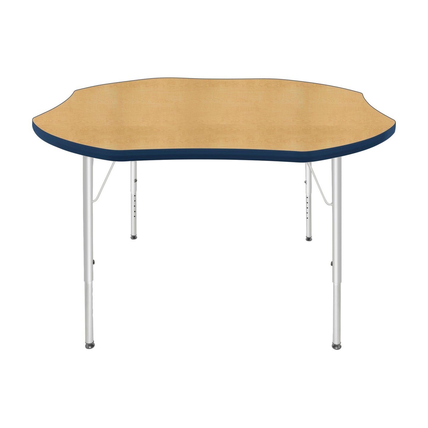 Mahar Creative Colors Shamrock Activity Table Preschool Height Adjustable Legs 48"Dia x 17" - 25"H (MHR-48SRLO)