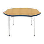 Mahar Creative Colors Shamrock Activity Table Preschool Height Adjustable Legs 48