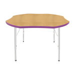 Mahar Creative Colors Shamrock Activity Table Preschool Height Adjustable Legs 48