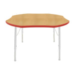 Mahar Creative Colors Shamrock Activity Table Preschool Height Adjustable Legs 48