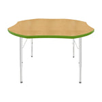 Mahar Creative Colors Shamrock Activity Table Preschool Height Adjustable Legs 48