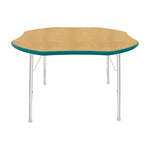 Mahar Creative Colors Shamrock Activity Table Preschool Height Adjustable Legs 48