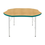Mahar Creative Colors Shamrock Activity Table Preschool Height Adjustable Legs 48