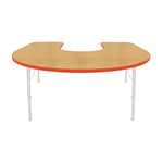Mahar Creative Colors Horseshoe Activity Table Preschool Height Adjustable Legs 66