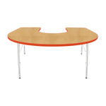 Mahar Creative Colors Horseshoe Activity Table Preschool Height Adjustable Legs 66