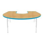 Mahar Creative Colors Horseshoe Activity Table Preschool Height Adjustable Legs 66