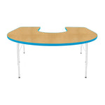 Mahar Creative Colors Horseshoe Activity Table Preschool Height Adjustable Legs 66