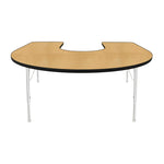 Mahar Creative Colors Horseshoe Activity Table Preschool Height Adjustable Legs 66