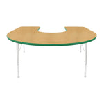 Mahar Creative Colors Horseshoe Activity Table Preschool Height Adjustable Legs 66