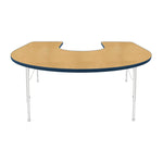 Mahar Creative Colors Horseshoe Activity Table Preschool Height Adjustable Legs 66