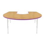Mahar Creative Colors Horseshoe Activity Table Preschool Height Adjustable Legs 66