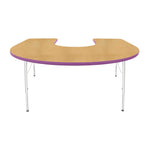 Mahar Creative Colors Horseshoe Activity Table Preschool Height Adjustable Legs 66
