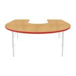 Mahar Creative Colors Horseshoe Activity Table Preschool Height Adjustable Legs 66