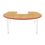Mahar Creative Colors Horseshoe Activity Table Preschool Height Adjustable Legs 66