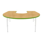 Mahar Creative Colors Horseshoe Activity Table Preschool Height Adjustable Legs 66