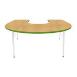 Mahar Creative Colors Horseshoe Activity Table Preschool Height Adjustable Legs 66