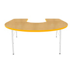 Mahar Creative Colors Horseshoe Activity Table Preschool Height Adjustable Legs 66