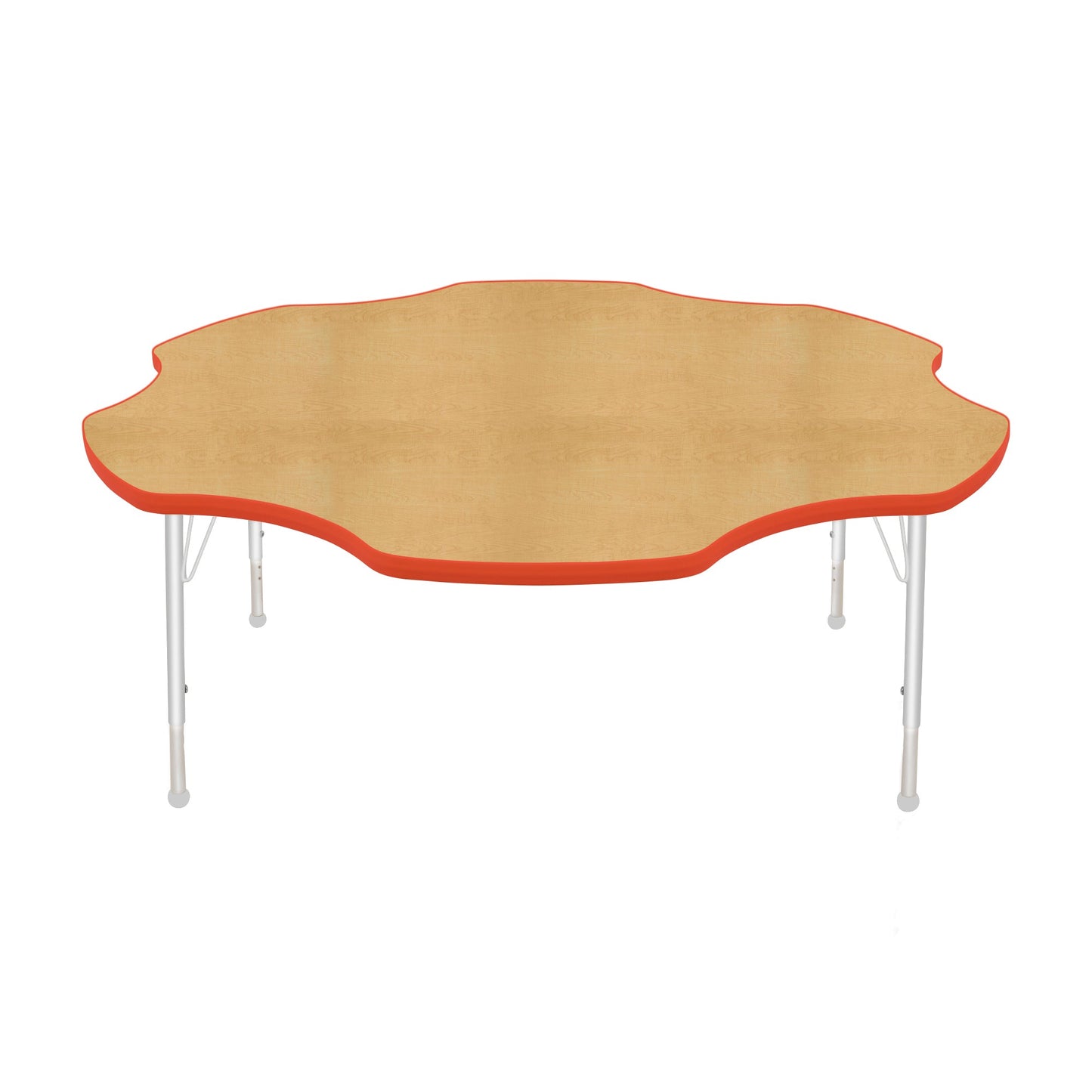 Mahar Creative Colors Daisy Activity Table Preschool Height Adjustable Legs 60"Dia x 17" - 25"H (MHR-60DSLO)