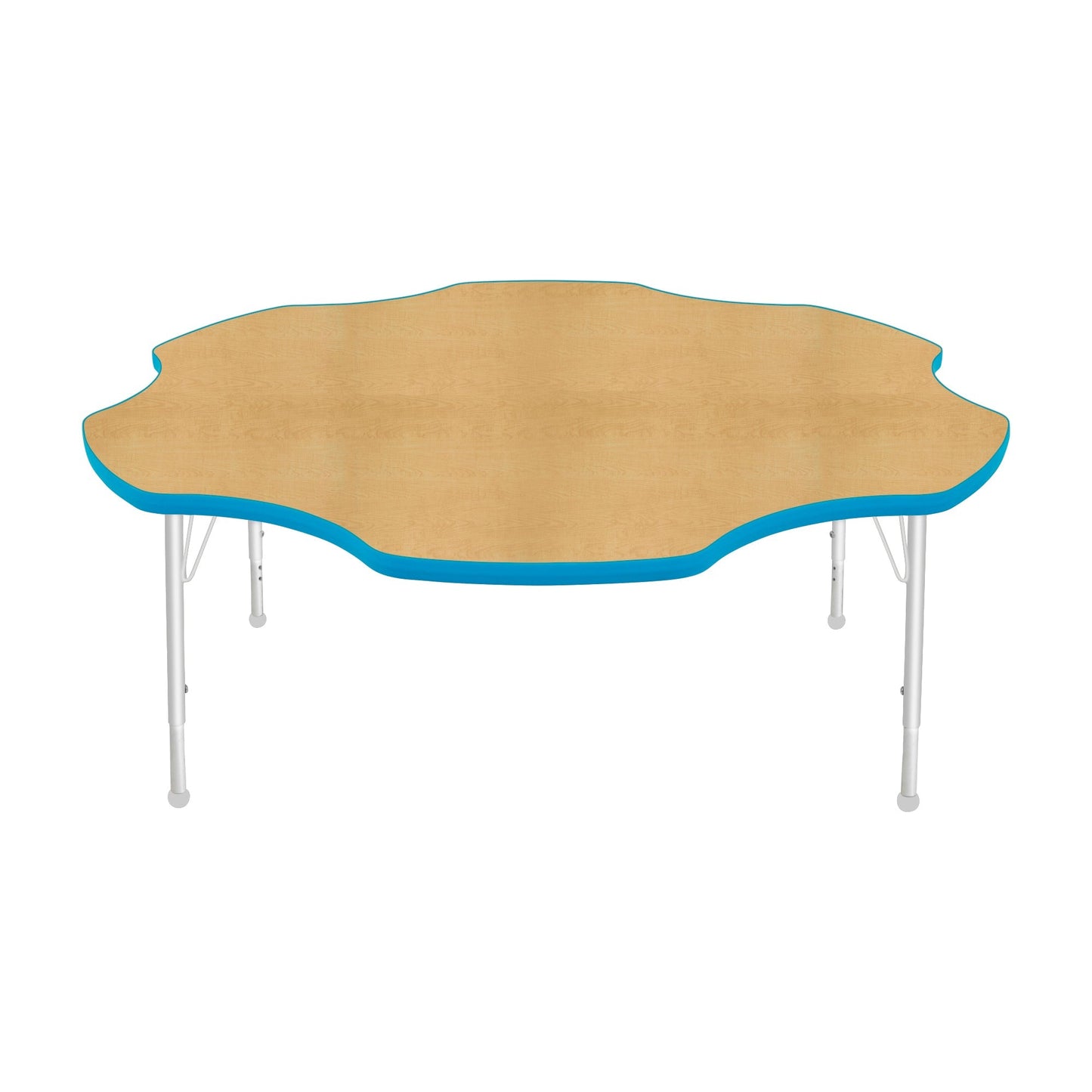 Mahar Creative Colors Daisy Activity Table Preschool Height Adjustable Legs 60"Dia x 17" - 25"H (MHR-60DSLO)