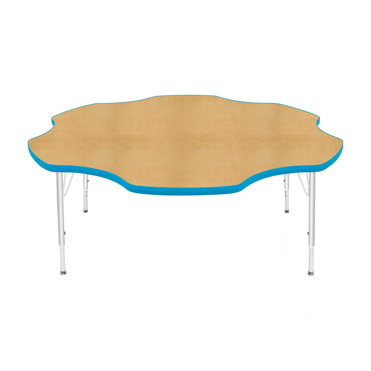Mahar Creative Colors Daisy Activity Table Preschool Height Adjustable Legs 60"Dia x 17" - 25"H (MHR-60DSLO)