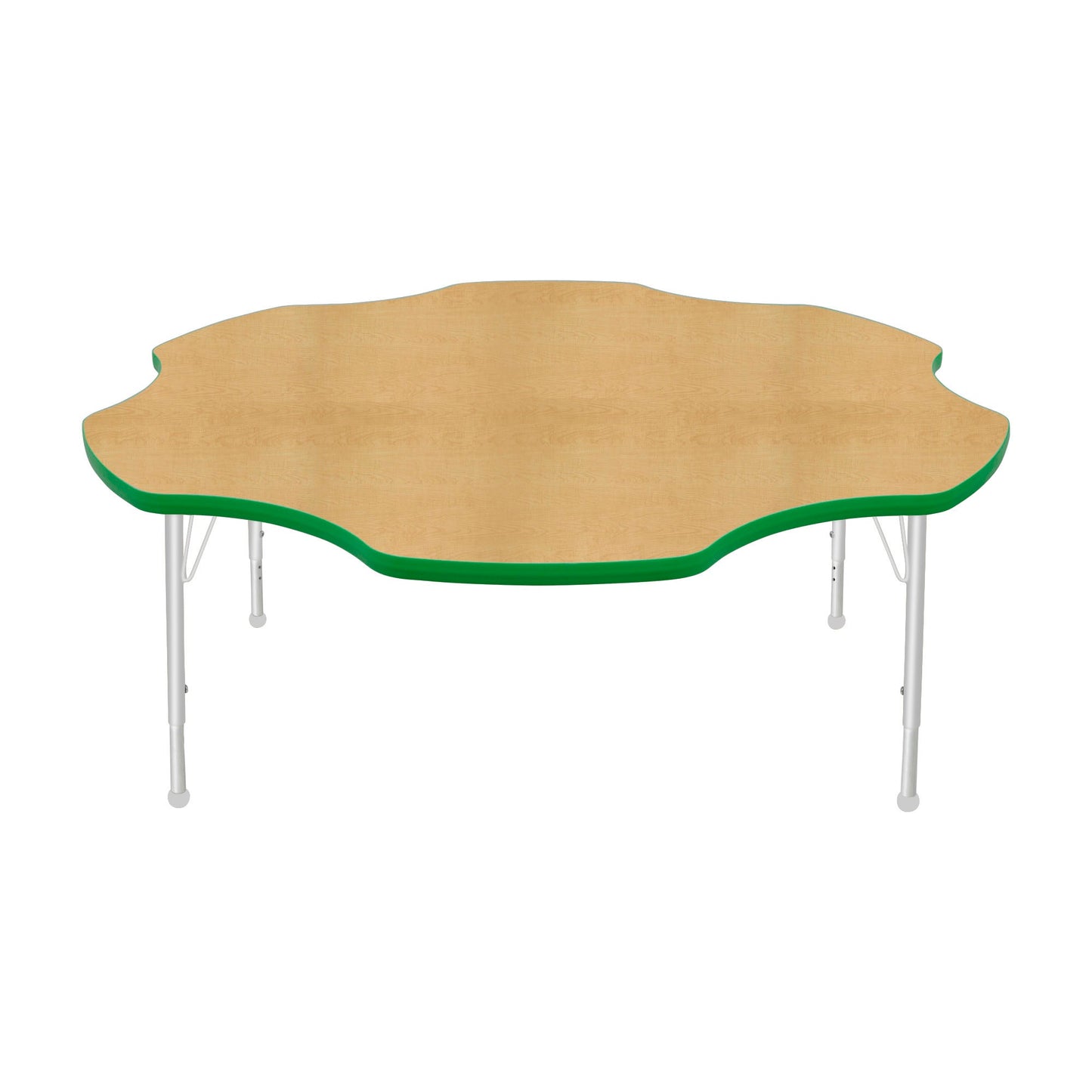 Mahar Creative Colors Daisy Activity Table Preschool Height Adjustable Legs 60"Dia x 17" - 25"H (MHR-60DSLO)