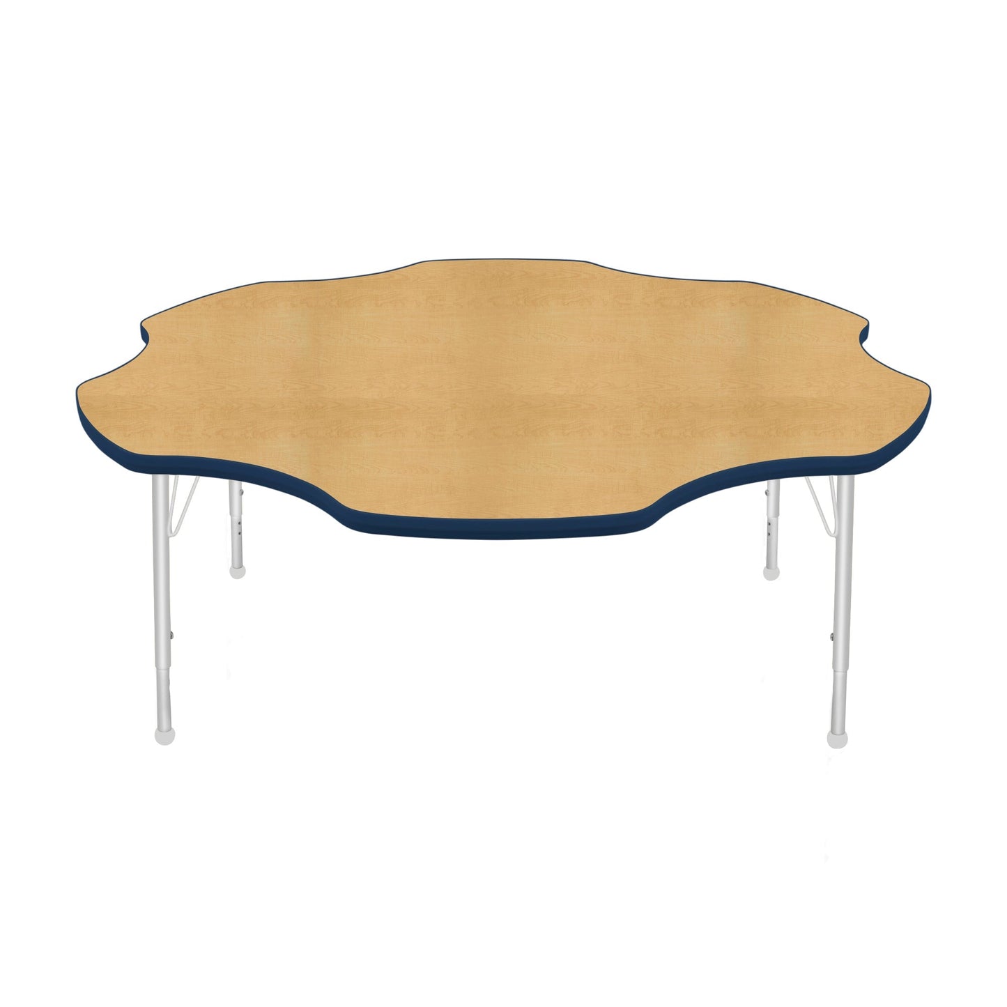 Mahar Creative Colors Daisy Activity Table Preschool Height Adjustable Legs 60"Dia x 17" - 25"H (MHR-60DSLO)