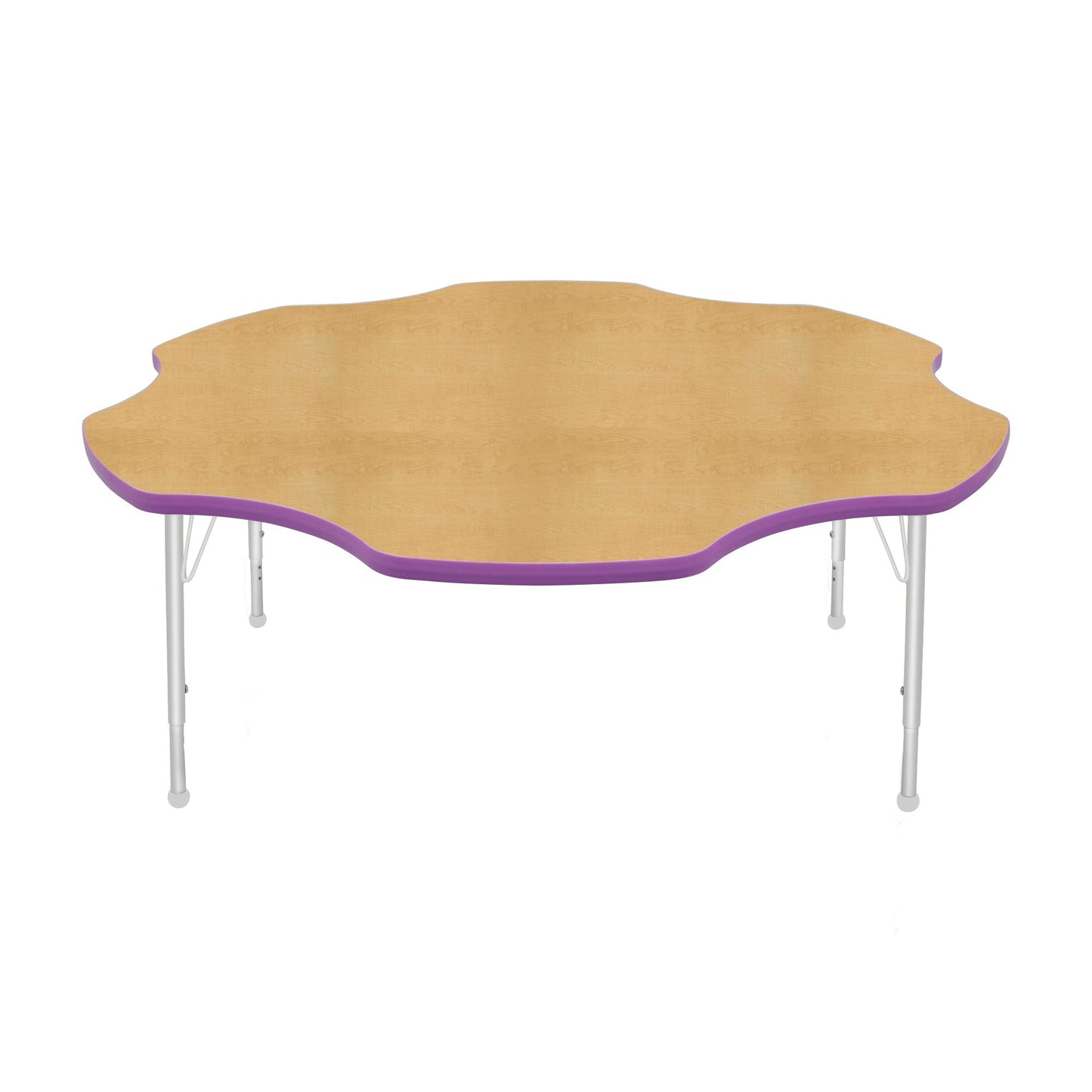 Mahar Creative Colors Daisy Activity Table Preschool Height Adjustable Legs 60"Dia x 17" - 25"H (MHR-60DSLO)