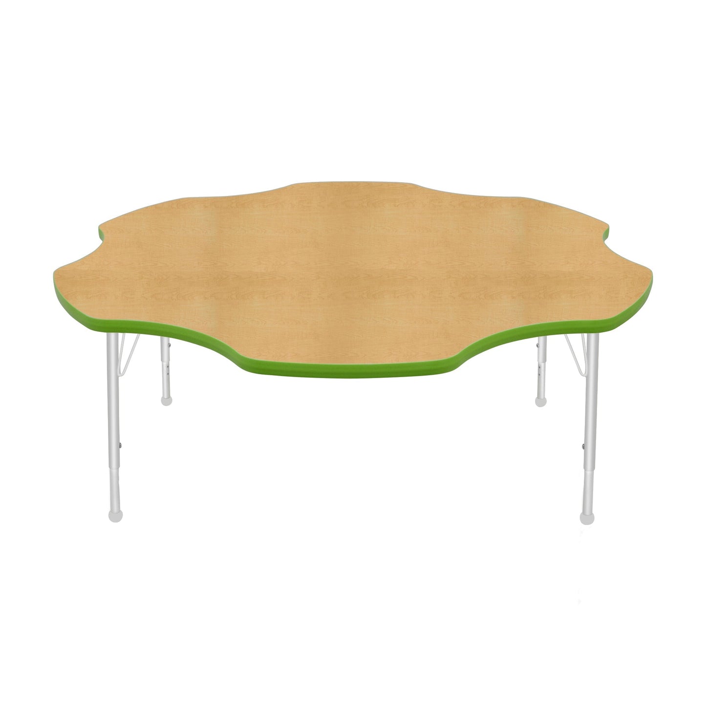 Mahar Creative Colors Daisy Activity Table Preschool Height Adjustable Legs 60"Dia x 17" - 25"H (MHR-60DSLO)