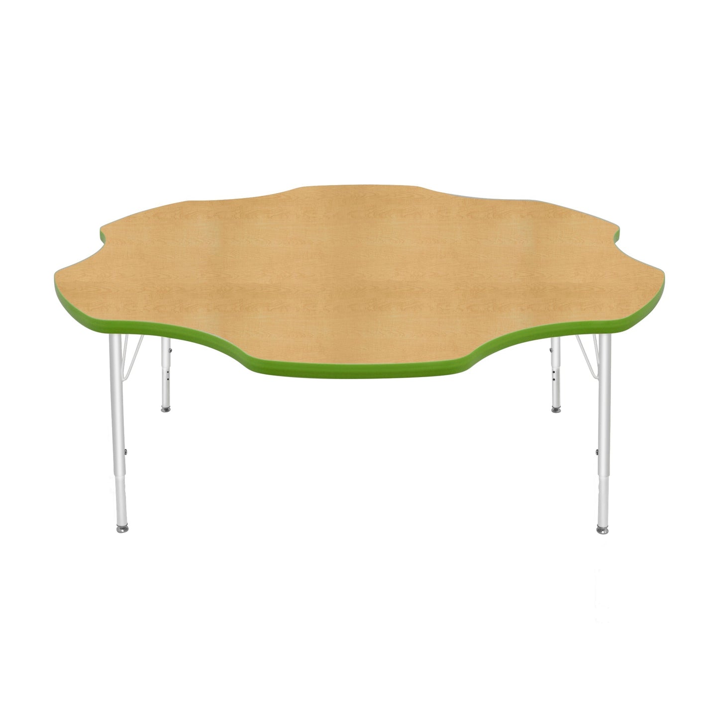 Mahar Creative Colors Daisy Activity Table Preschool Height Adjustable Legs 60"Dia x 17" - 25"H (MHR-60DSLO)