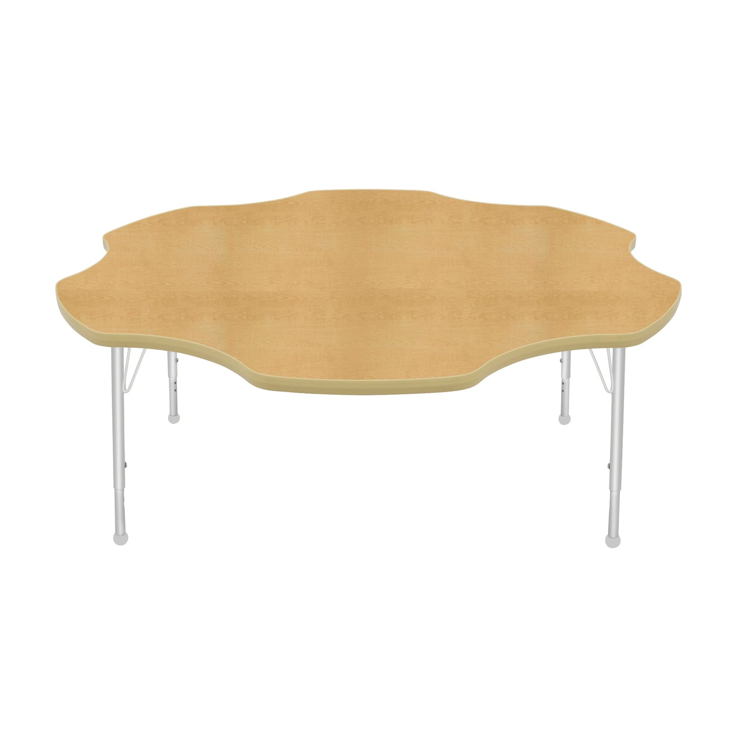 Mahar Creative Colors Daisy Activity Table Preschool Height Adjustable Legs 60"Dia x 17" - 25"H (MHR-60DSLO)