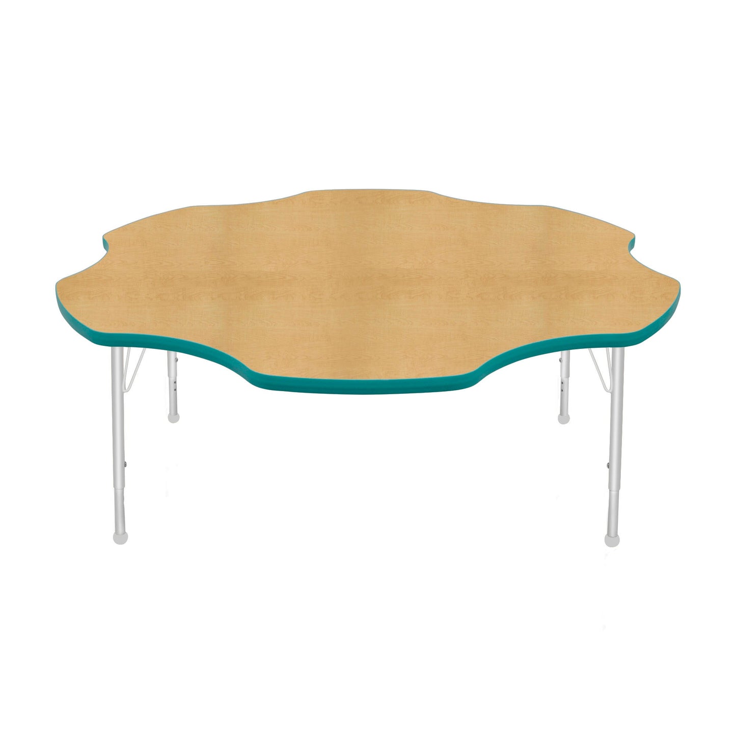 Mahar Creative Colors Daisy Activity Table Preschool Height Adjustable Legs 60"Dia x 17" - 25"H (MHR-60DSLO)