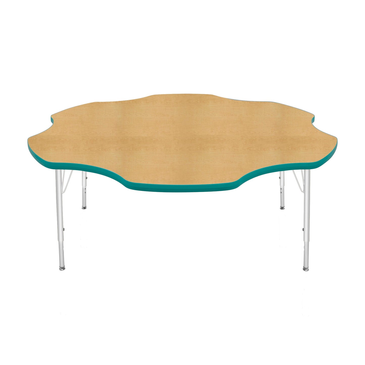 Mahar Creative Colors Daisy Activity Table Preschool Height Adjustable Legs 60"Dia x 17" - 25"H (MHR-60DSLO)